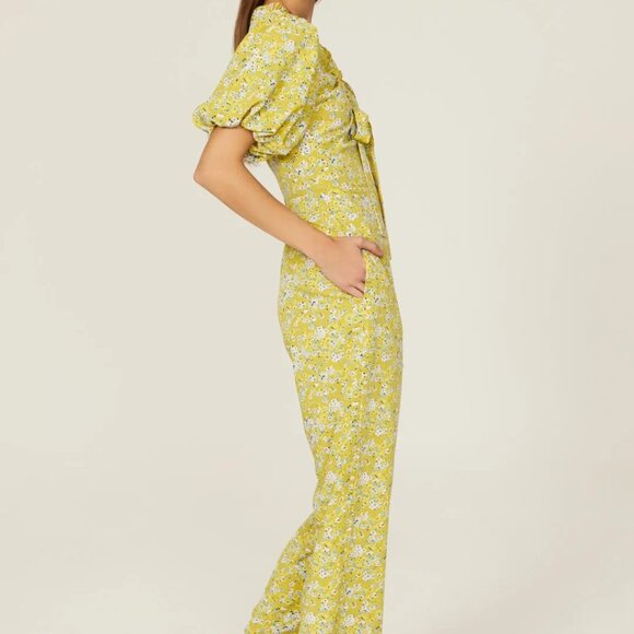Love, Whit by Whitney Port Yellow Floral Jumpsuit - Picture 2 of 6